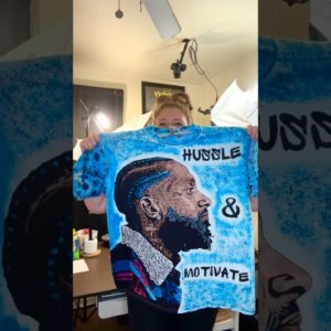 Hussle & Motivate #handmade #art #tiedye #fyp