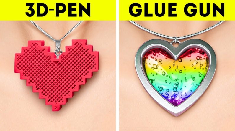 3D PEN VS. GLUE GUN 🎨💖 Stunning DIY Crafts and Jewelry