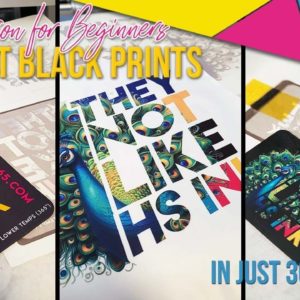 Sublimation for Beginners - Perfect Black Prints