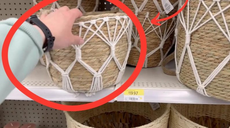 The hottest new DIY trend using Target wicker baskets!