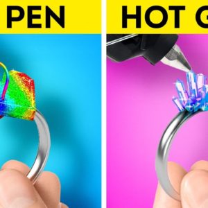 HOT GLUE VS 3D PEN MAGIC ✨ Cool DIY Jewelry & Decor Hacks!