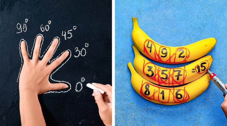 MATH JUST GOT FUN 📚 COOL SCHOOL HACKS & DIYs!