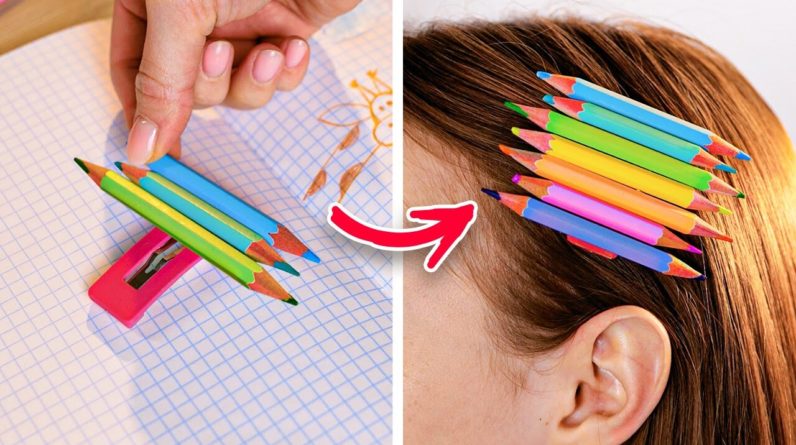 TRANSFORM YOUR SCHOOL SUPPLIES WITH THIS EASY COLORFUL DIY! 🌈