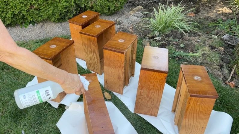 She sprays old drawers for this BRILLIANT furniture idea!